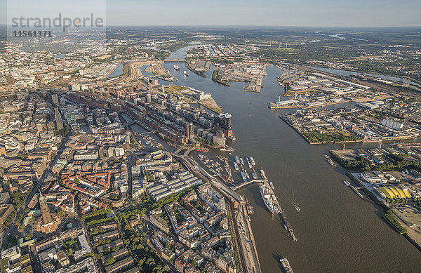 Deutschland  Hamburg  Luftbild der Stadt