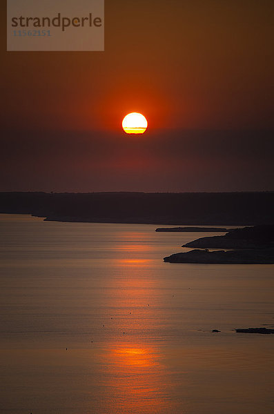 Spanien  Menorca  Son Bou  Sonnenuntergang