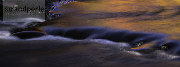 Herbstfarben  die sich in den Stromschnellen des Oxtounge River spiegeln; Ontario  Kanada'.