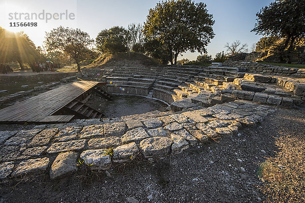Odeon und Bouleuterion  archäologische Stätte von Troja; Canakkale  Türkei