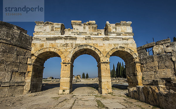 Nördliches römisches Tor  Hierapolis-Pamukkale; Denizli  Türkei'.