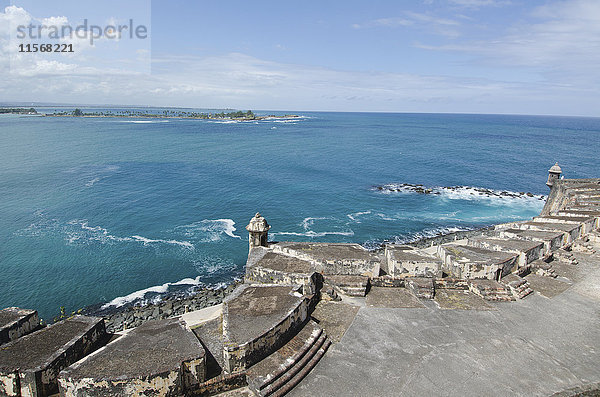Puerto Rico  San Juan  Festung El Morro am Atlantischen Ozean