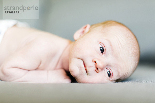 Porträt eines eintägigen Babyjungen (0-1 Monate)