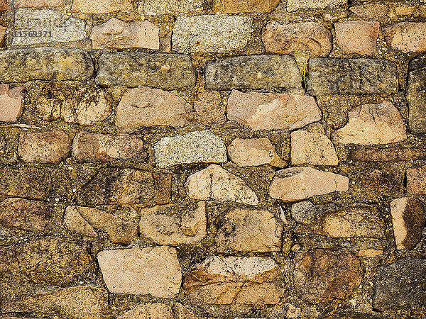 Detail einer Steinmauer