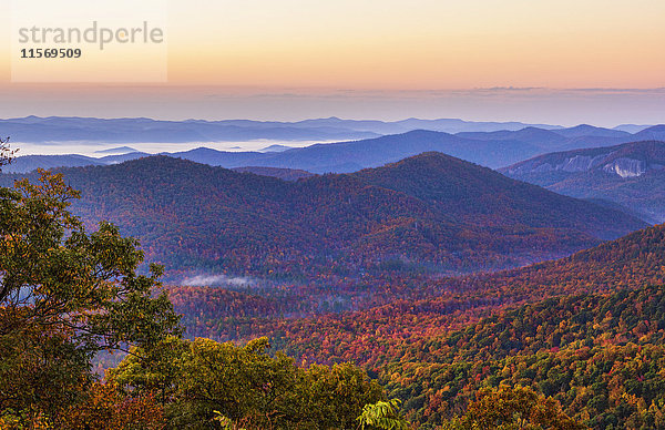 Berglandschaft  Brevard County  North Carolina  USA  Amerika