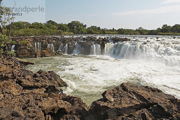 Sioma Falls auch Ngonye Falls  Sioma Ngwezi National Park  Westliche Provinz  Sambia  Afrika
