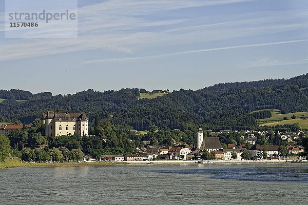 Schloss Greinburg  Pfarrkirche St. Ägidius  Grein an der Donau  Mühlviertel  Oberösterreich  Österreich  Europa