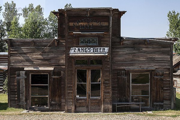 Historisches Gebäude  Saloon  Wildwest-Freilichtmuseum  Nevada City Museum  ehemalige Goldgräberstadt  Geisterstadt  Provinz Montana  USA  Nordamerika