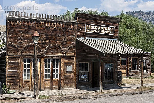 Historisches Gebäude  Virginia City  ehemalige Goldgräberstadt  Provinz Montana  USA  Nordamerika