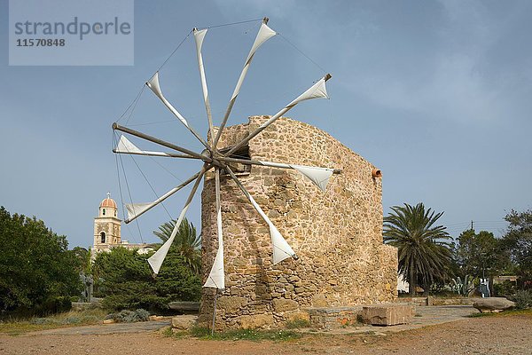 Windmühle  Kloster Toplu  Kreta  Griechenland  Europa