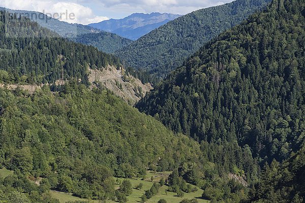 Kaukasusgebirge bei Lashtkhveri  Region Svaneti  Georgien  Asien