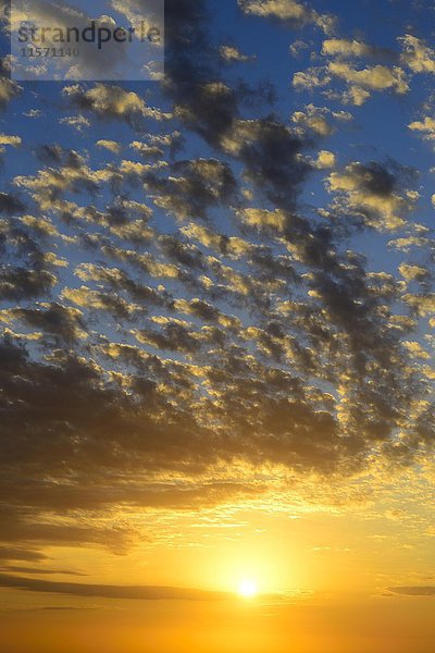 Sonnenuntergang mit Wolken  Brasilien  Südamerika