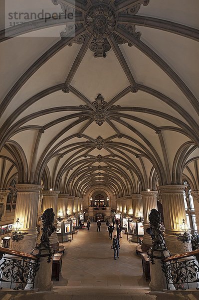 Halle  Eingangshalle Neo-Renaissance  Hamburg  Deutschland  Europa