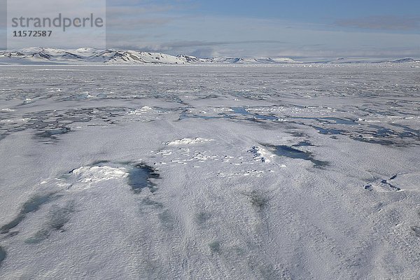 Packeisgrenze  Arktischer Ozean  Spitzbergen  Norwegen  Europa