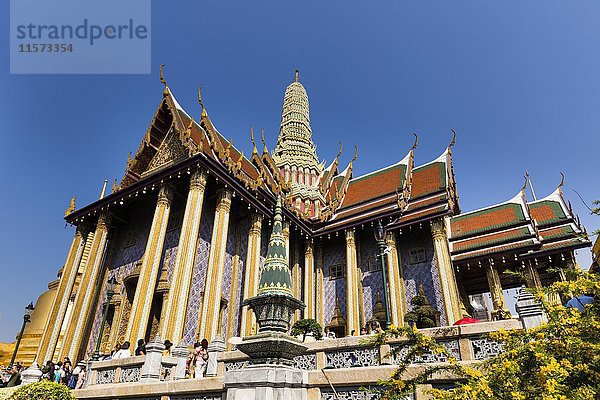 Wat Phra Kaew oder Grand Palace  Tempel von Smaragd Buddha  Bangkok  Thailand  Asien