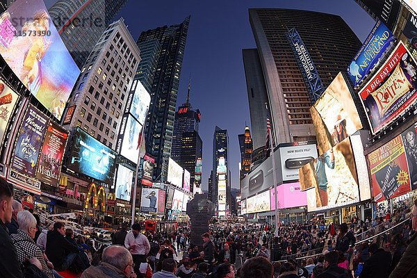 Times Square  Fisheye  New York City  New York  USA  Nordamerika