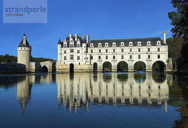 Das Schloss von Chenonceau  Departement Indre-et-Loire  Frankreich  Europa