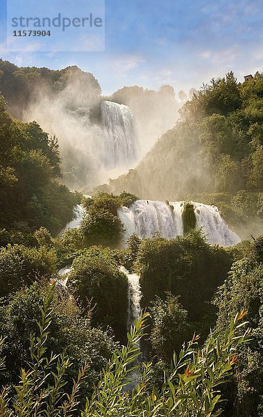 Römische Wasserfälle Cascata delle Marmore  Marmore Falls  Terni  Umbrien  Italien  Europa