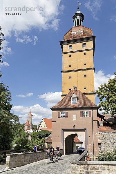 Segringer Tor  Dinkelsbühl  Mittelfranken  Bayern  Deutschland  Europa