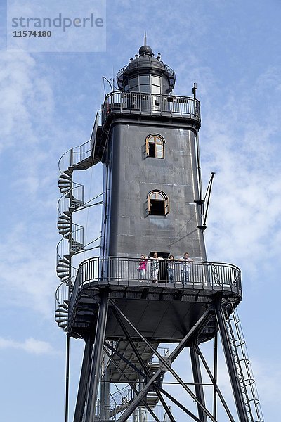 Leuchtturm  Dorum  Wurster Land  Niedersachsen  Deutschland  Europa