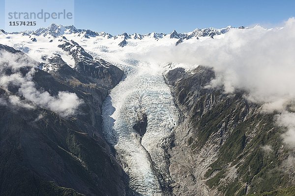 Franz-Josef-Gletscher  Westland-Nationalpark  Westküste  Südland  Neuseeland  Ozeanien