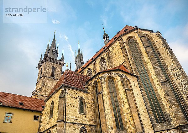 Tyn-Kirche  historisches Zentrum Platz  historisches Zentrum  Prag  Tschechische Republik  Europa