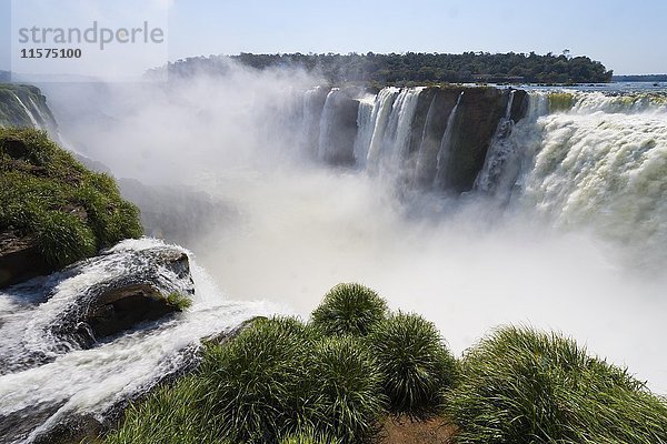 Iguazu-Fälle von der argentinischen Seite  Brasilien  Argentinien  Südamerika