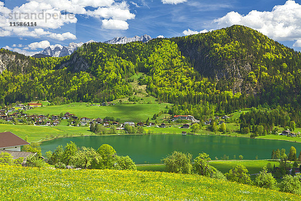 Vorderthiersee und Wilder Kaiser  Tirol  Österreich  Europa