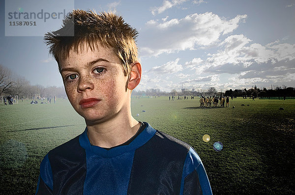 Porträt eines Fußballspielers