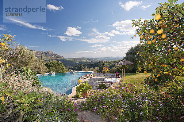 Garten in Casares in Richtung Gibraltar