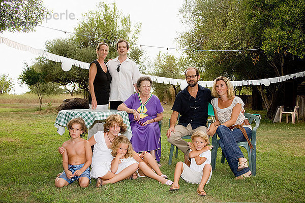 Mehrgenerationen-Familienporträt
