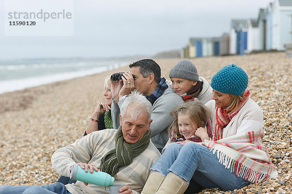 Familie am Strand