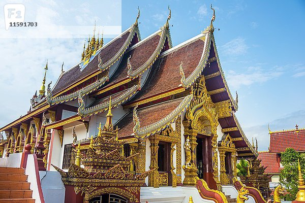 Tempel Wat Rajamontean  Chiang Mai  Provinz Chiang Mai  Nordthailand  Thailand  Asien