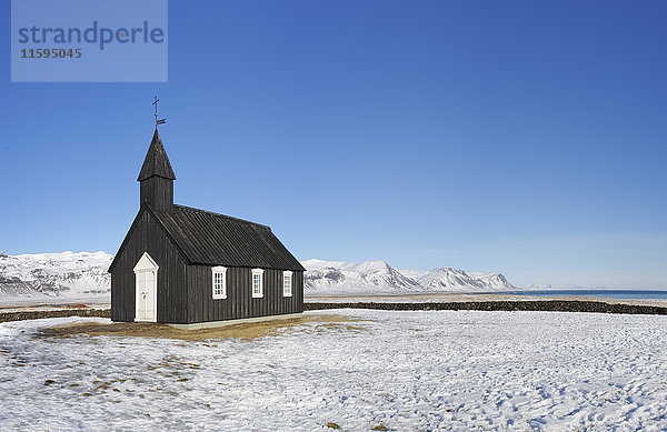 Island  Budir schwarze Kirche