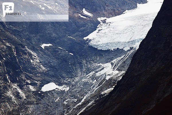 Gletscher im Gebirge