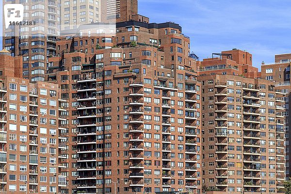 Wohngebäude  Wolkenkratzer  Manhattan  New York City  New York  USA  Nordamerika