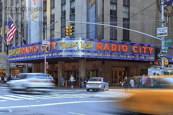 Radio City Music Hall  6th Avenue  Manhattan  New York City  New York  USA  Nordamerika