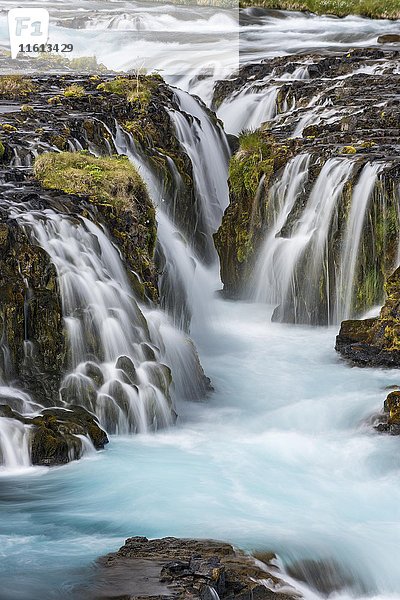 Wasserfall Bruarfoss  Südliche Region  Island  Europa