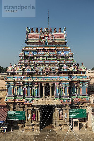 Sri Ranganathaswami-Tempel  Srirangam  Bezirk iruchirappalli  Tamil Nadu  Indien  Asien