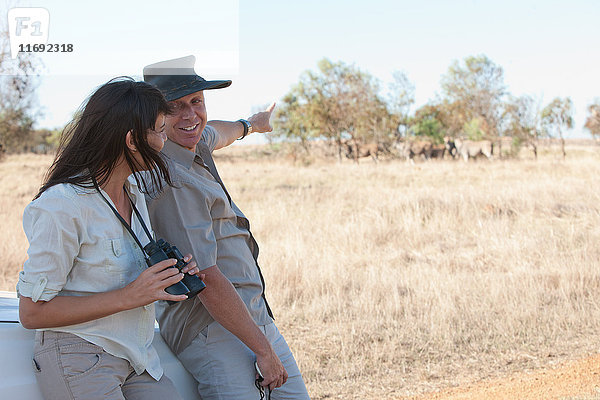 Ehepaar auf Safari  Stellenbosch  Südafrika