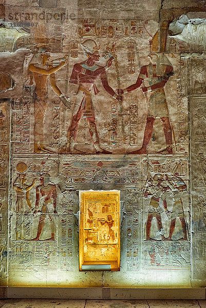 Totentempel von Sethos I.  Abydos  Ägypten  Afrika