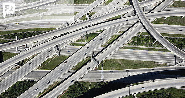 USA  Texas  San Antonio  Luftaufnahme des Autobahnkreuzes