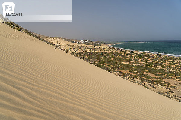 Spanien  Kanarische Inseln  Fuerteventura  Naturpark Jandia  Strand und Dünen von Playa de Sotavento