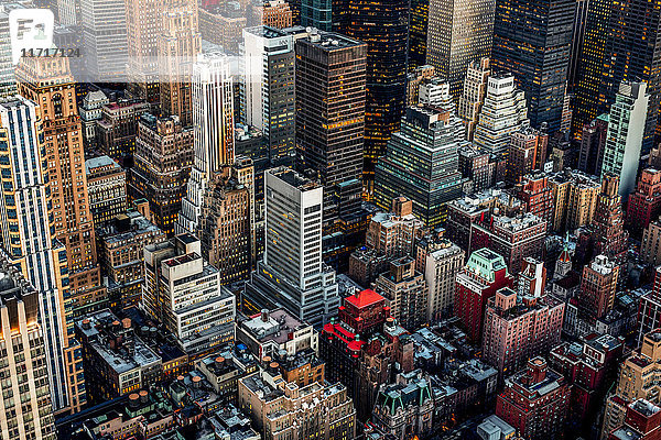 USA  New York City  Wolkenkratzer in der Innenstadt