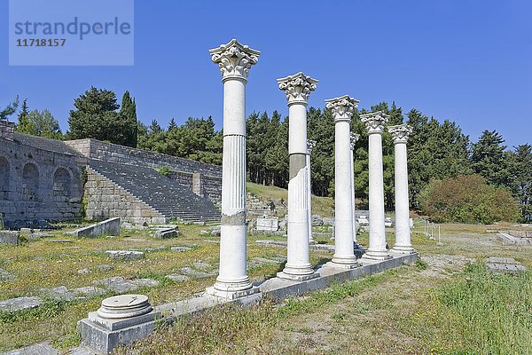 Apollo-Tempel  Asklepienon  Kos  Dodekanes-Inseln  Griechenland  Europa