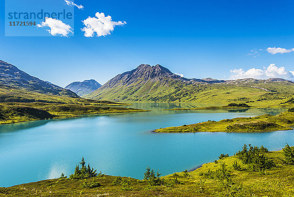 Aussicht auf den Lost Lake  Chugach National Forest  Southcentral Alaska  USA