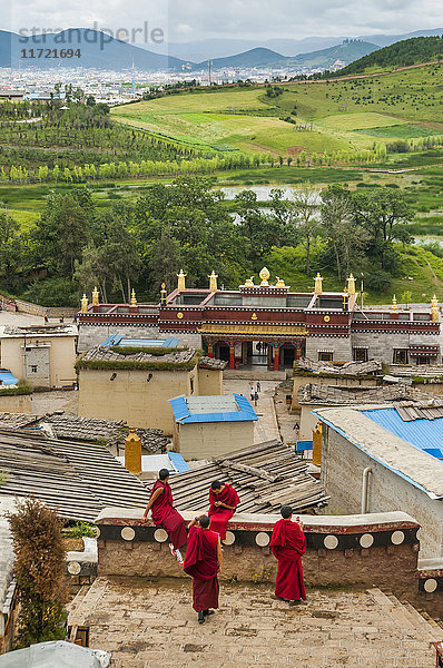 Shangrila-Kloster  ein schöner und berühmter Ort mit mehr als 20 buddhistischen Tempeln; Shangri-La  Provinz Yunnan  China'.