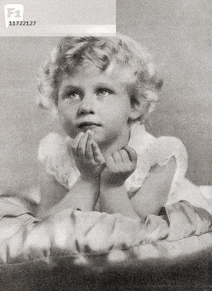Prinzessin Margaret  Margaret Rose; 1930 - 2002  alias Prinzessin Margaret Rose. Jüngere Tochter von König Georg VI. und Königin Elisabeth. Von ihren gnädigen Majestäten König Georg VI. und Königin Elizabeth  veröffentlicht 1937.