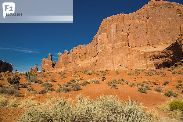 Parkübersicht  Arches National Park; Moab  Utah  Vereinigte Staaten von Amerika'.