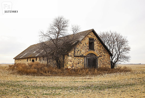 Alte Steinscheune; Indian Head  Saskatchewan  Kanada